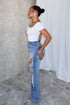 Janet Pearl & Rhinestone Distressed Jeans